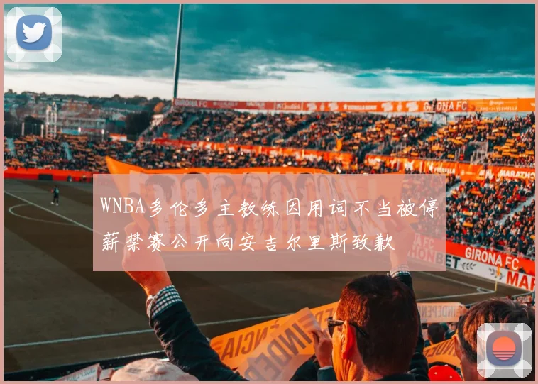 WNBA多伦多主教练因用词不当被停薪禁赛公开向安吉尔里斯致歉